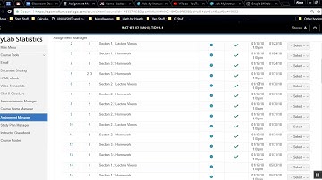 Delete, Import Assignments for MyStatLab