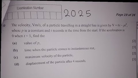 2025 GCE ADMA P2, Question 10 (Kinematics - Displacement, velocity and acceleration)