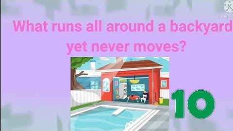 RIDDLE! What runs all around a backyard, yet never moves? #joke #riddle
