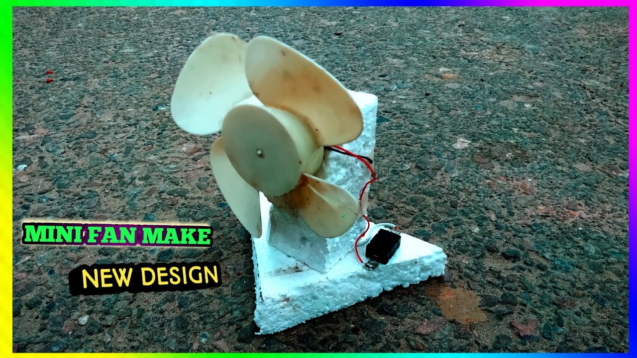 Mini Fan Making shortcut new design mini fan making tips and trip. - YouTube