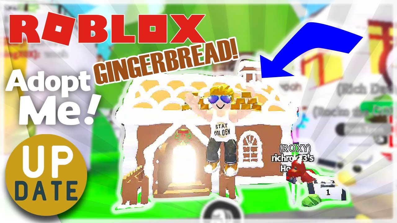 GINGERBREAD HOUSE AND GINGERBREAD FURNITURES UPDATE ROBLOX ADOPT ME