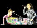 Rihanna ft Coldplay Live acoustic Umbrella @ Paris Stade de France