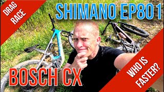 Drag Race: Shimano EP801 -vs- Bosch Gen 4 Performance CX