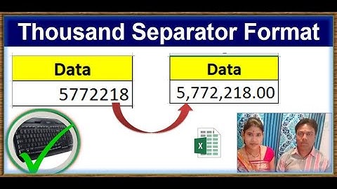 thousend seprator shortcuts key | thousand separator format in excel | thousand separator format