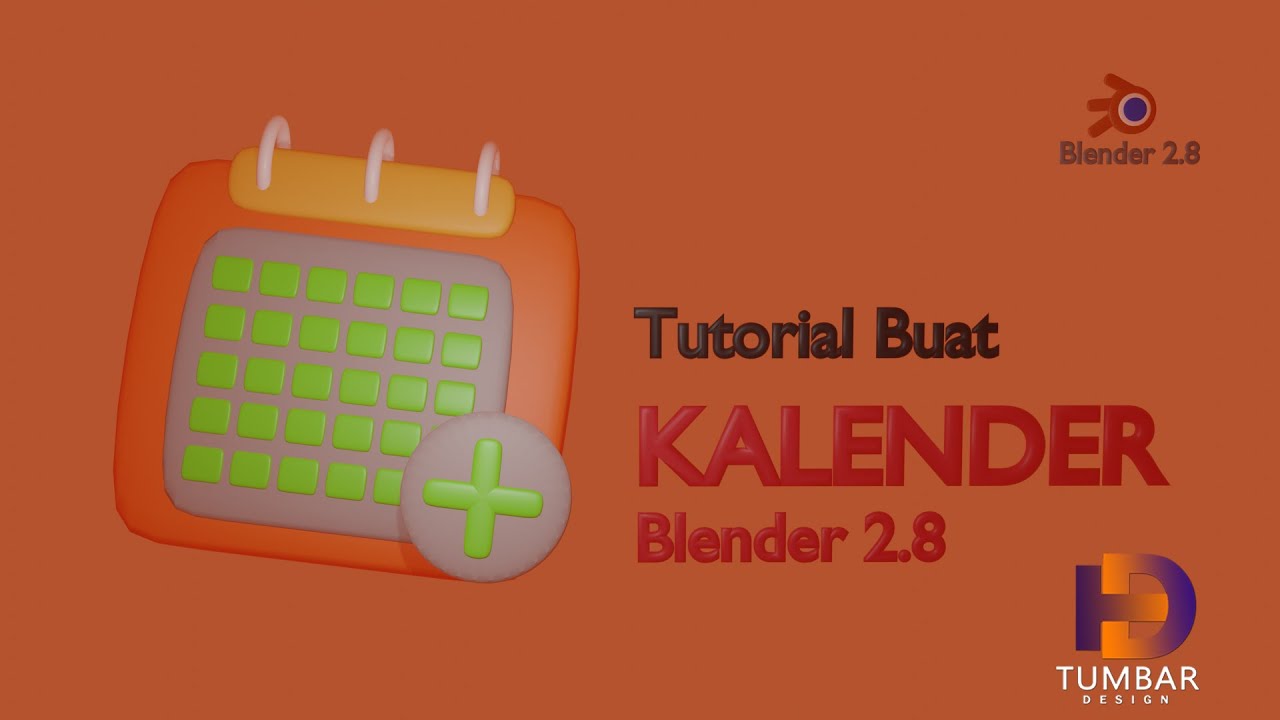 Tutorial modeling kalender dengan blender 2.8 YouTube