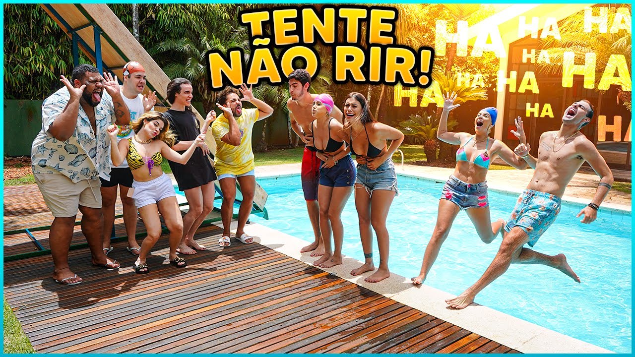 SE DER RISADA NESSE VÍDEO = CAIR NA PISCINA - TENTE NÃO RIR IMPOSSÍVEL (ADR VS GKAY) [REZENDE EVIL]
