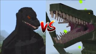 годзилла 2004 VS биолланте. Битвы кайдзю. Майнкрафт. #godzilla #kaiju #годзилла #minecraft