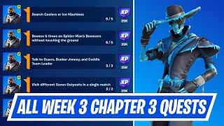 All Week 3 Season Quests Challenges in Fortnite - How to complete Week 3 Season Quests in Chapter 3