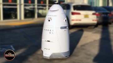 WTH?? Robot Security Guard Patrols Malibu Parking Lot