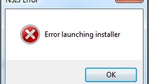 حل مشكلة Nsis Error بكل سهوله