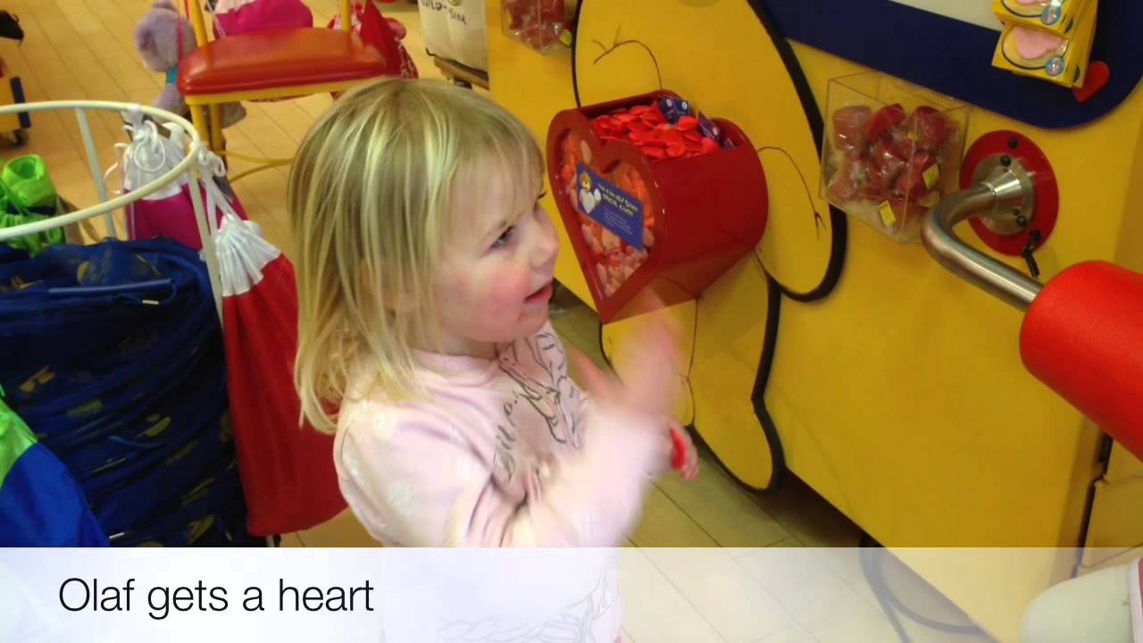 Making Olaf With Build-A-Bear