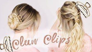 60 Second Claw Clip Hair Tutorial ✨ 