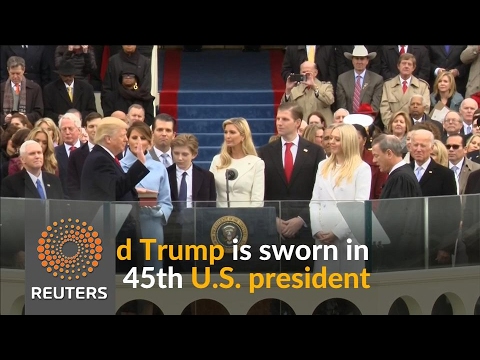 Donald Trump is sworn in as 45th U.S. president - Donald Trump is sworn in as 45th U.S. president
