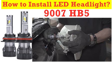 How to Install | Change | Remove HB5 9007 LED Headlights Bulbs Replace