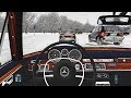 City Car Driving - Mercedes-Benz 300SEL | Snow Drifting