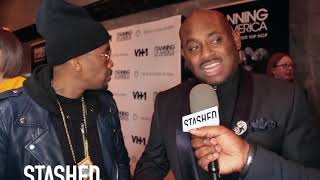 Nas & Steve Stoute At 'Tanning Of America' Premiere