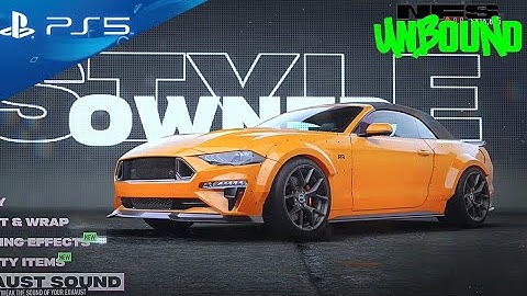 Need for Speed Unbound (PS5) Car Customization Gameplay | Ford Mustang GT Convertible