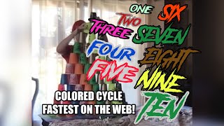 1-2-3-4-5-6-7-8-9-10 colored cycle FASTEST ON THE WEB!!!