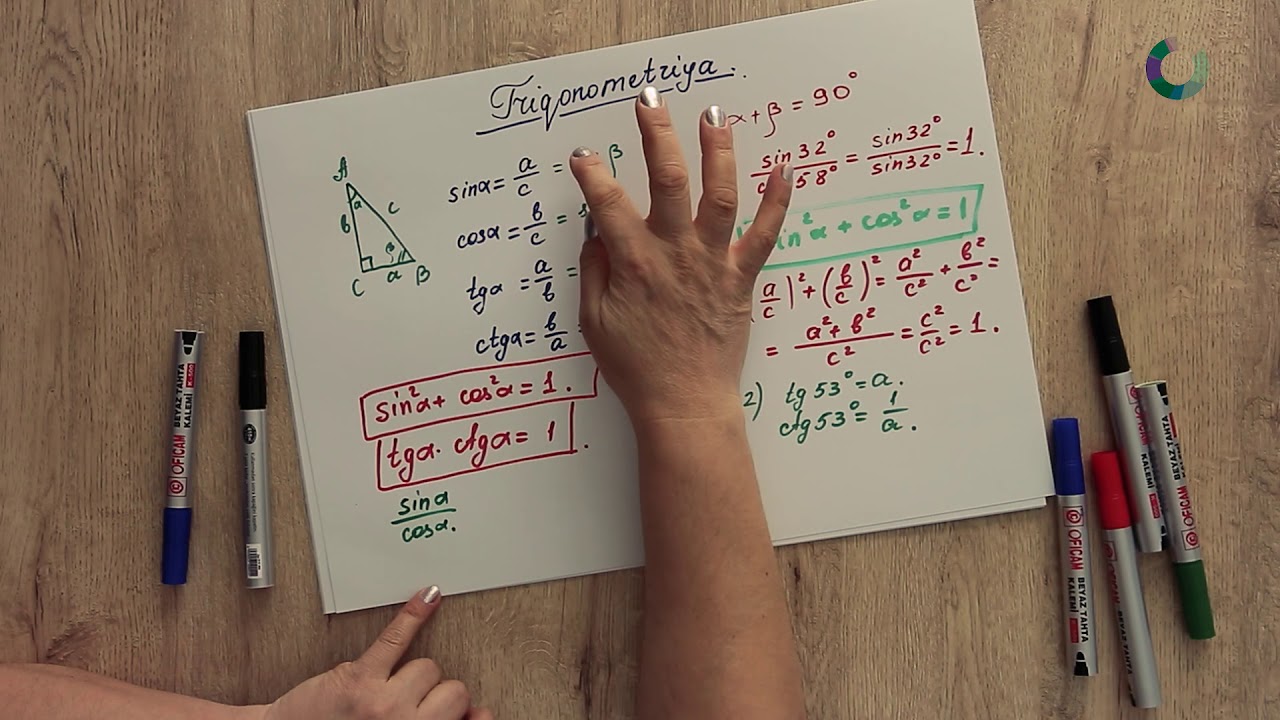 Riyaziyyat - Triqonometrik nisbətlər | Triqonometriya