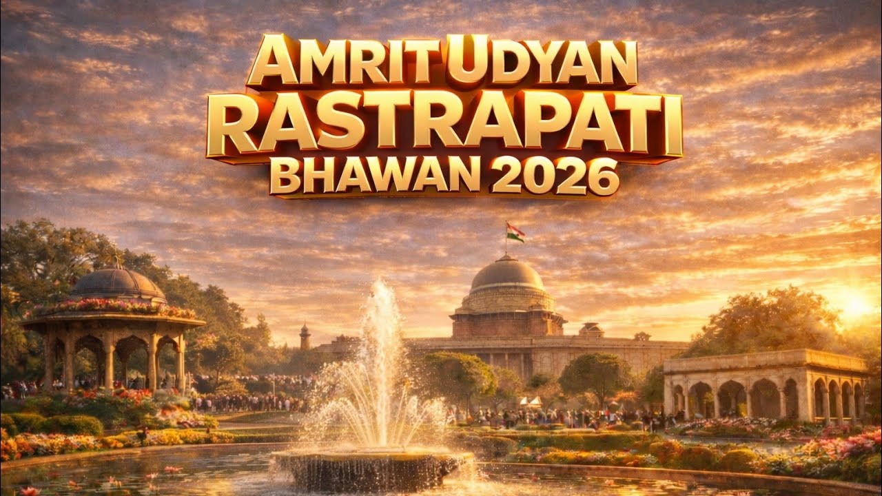 Amrit Udyan |Rastrapati Bhawan 2026 | अमृत उद्यान | राष्ट्रपति भवन