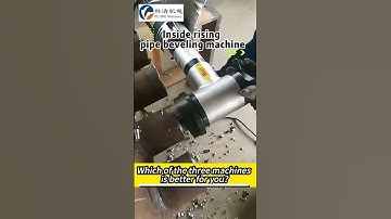 With three types of internal rise pipe bevelling machines, there