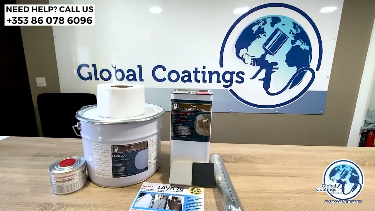 LAVA20 - Liquid Waterproofing System Application 25 Years Warranty 
