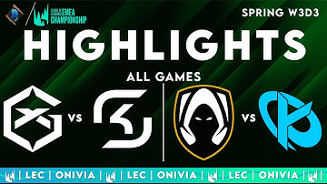 LEC Spring 2025 W3D3 | LEC Highlights ALL GAMES by Onivia