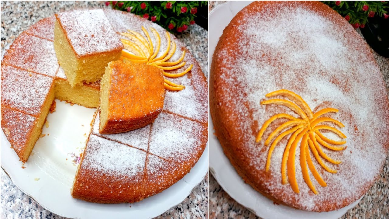 كيكة اليوسفي (سفندي) بمقادير بسيطه واقتصادية طعم وريحه وهشاشه تحفه الذ كيك هتحضروه ف ٥ دقائق❗️