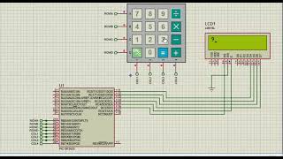 Standard Calculator Proteus Simulation with PIC Microcontroller