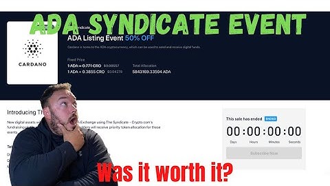 Crypto.com syndicate Event! Was it worth it?