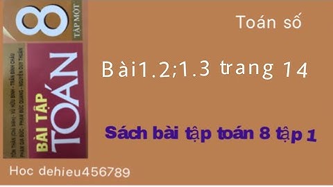 Giải bài i.3 trang 14 sbt tán 8 tập 1 năm 2024