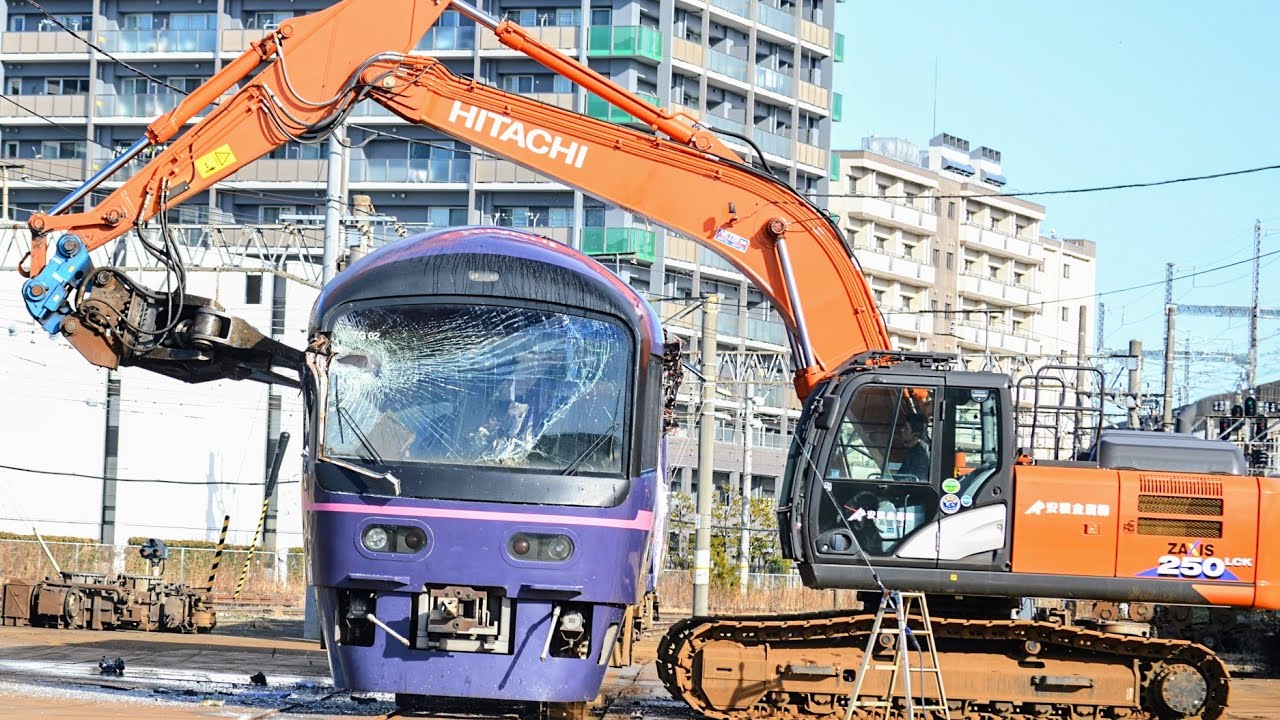 【衝撃】郡山総合車両センター 485系「華」解体