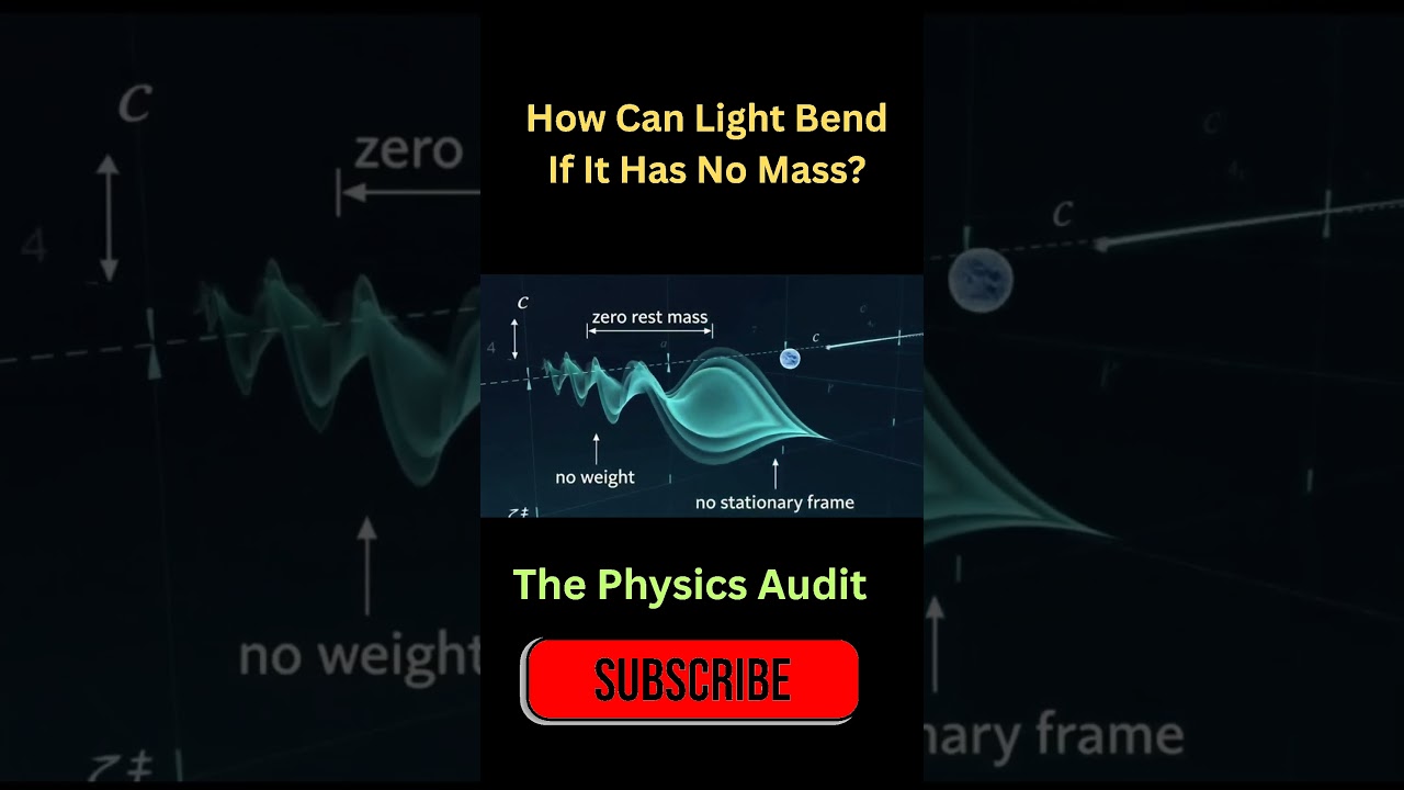 How Can Light Bend If It Has No Mass  The Physics Audit  