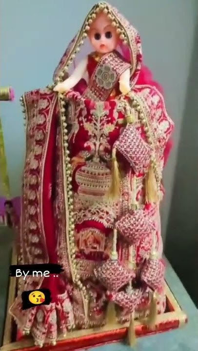 lehnga packing by me ❤️ bridal#marriage #doli #gudiya #subscribe #my #channel #please #❤️❤️