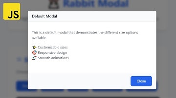 🤯 Stop Using Bloated Modal Libraries! This Tiny JS Library Does IT ALL!