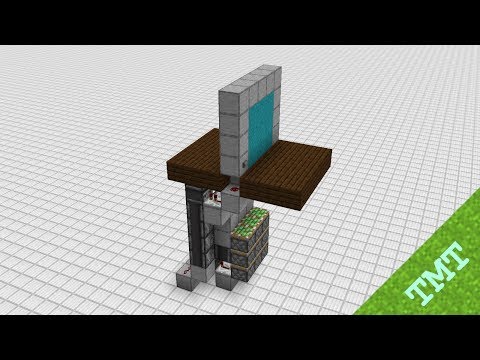 3x3 Seamless Piston Door in Minecraft 1.15.2 [Java]