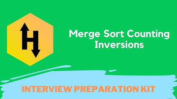 HackerRank Merge Sort: Counting Inversions problem solution in Python | Interview Preparation kit
