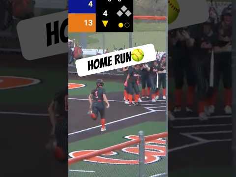 OUT OF THE PARK🥎 #softball #softballseason #homerun #highschoolsports