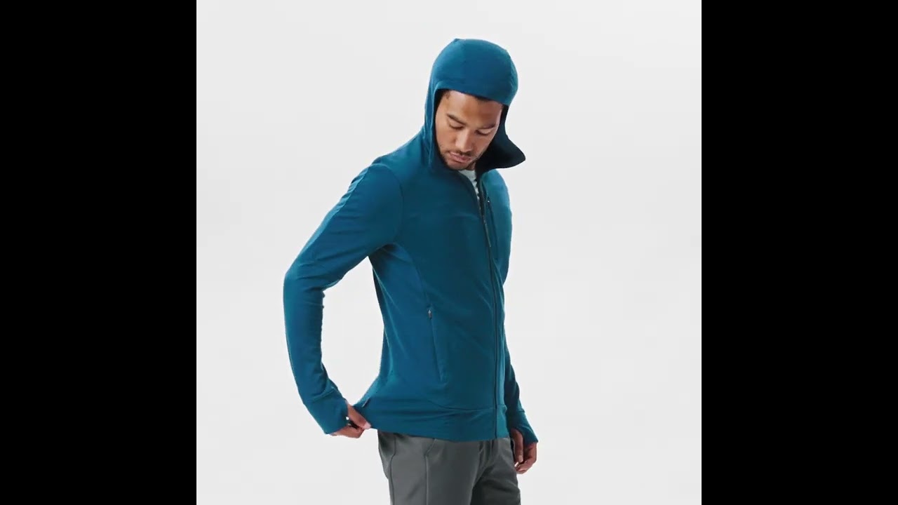 Preview of Icebreaker Merino 260 Quantum Long-Sleeve Zip Hoodie - Men's Video
