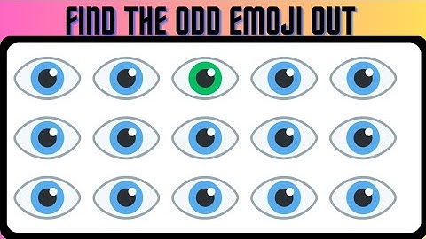 Find the Odd emoji out||Memory test challenge @nature_trend77