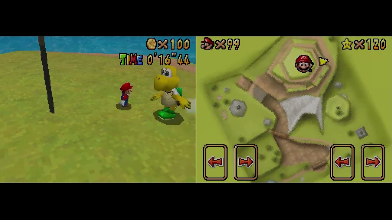 Super Mario 64 Ds Mario Geht In Die Luft Super Mario 64 DS Mario Cheats Flying New World Record Time - YouTube