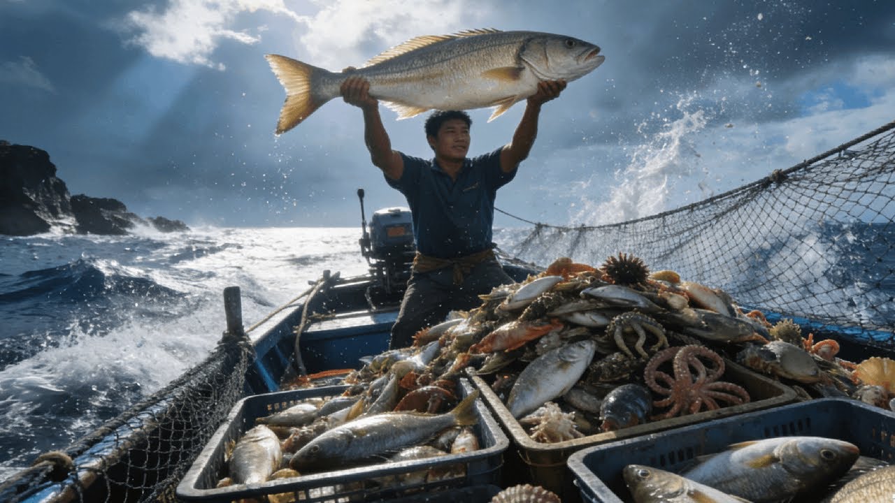 风前最后一天两个人抓产量，鲈鱼、黑鲷疯狂咬钩根本停不下来 #海钓 #船钓鲈鱼
