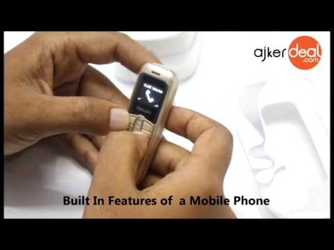 decwin Mini Mobile phone cum bluetooth headset | Ever smallest mobile phone in the world