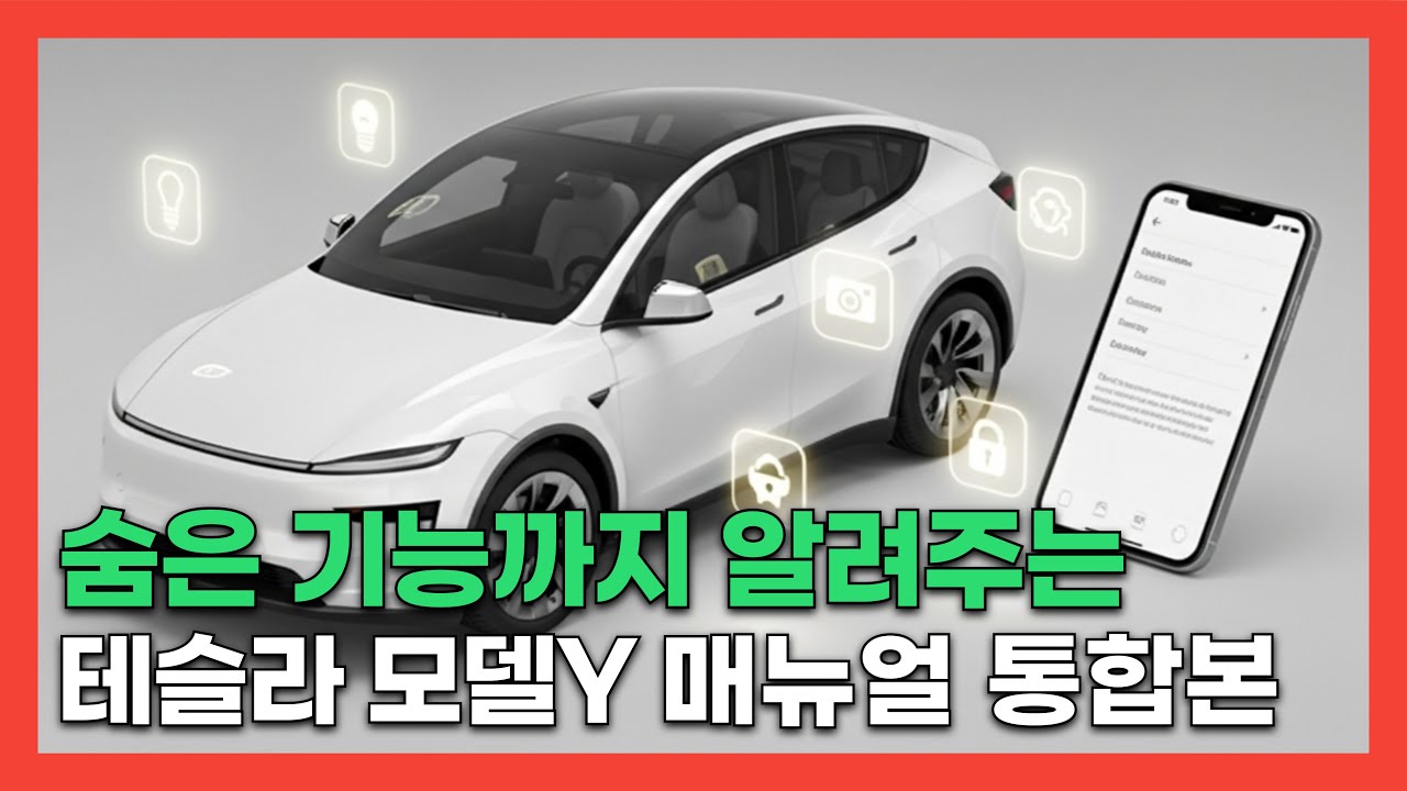 테슬라 모델Y 주니퍼 매뉴얼 통합본 | 테슬라앱 사용법