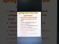 SpringBoot Interview Questions #programming #education #coding #java