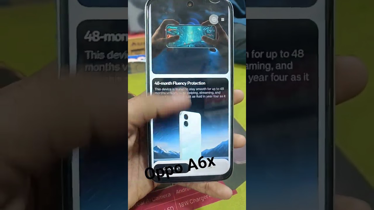 oppo a6x 6500mah battery 🔋45 Watt supervooc charger