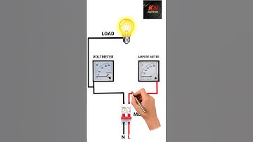 Connection in ampere meter and Voltmeter  # shorts trending
