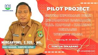 Pilot project Sistem Informasi Desa Berbasis Website SIMSA kec basarang