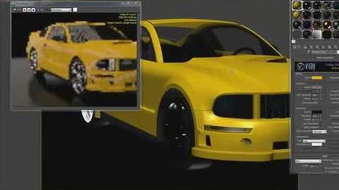 V-Ray RT GPU for 3ds Max demonstration while setting up shaders