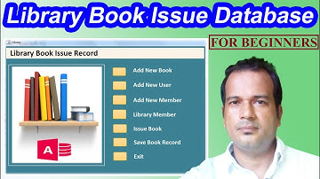 library book issue database access | library database